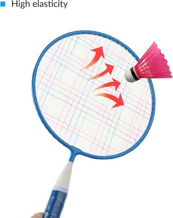 Набір для бадмінтону QKTYB для дітей від 4 до 8 років, легкий алюмінієвий, для початківців, з сумкою, для гри в приміщенні та на вулиці