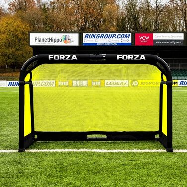 Алюмінієві футбольні ворота FORZA 1,8х1,2 м, складані, жовті, без сумки, 9 кольорів