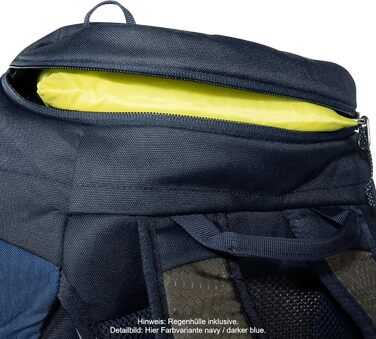 Рюкзак для походів Tatonka Hike Pack 27 л, легкий, з вентиляцією спини та дощовиком, бірюзово-зелений