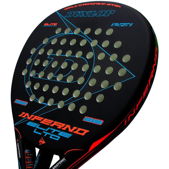 DUNLOP Inferno Elite – ракетка для падел-тенісу, оранжево-блакитна