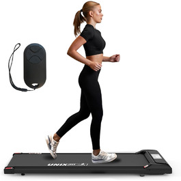 Unix Fit Smart Pad – компактний біговий килимок 2-в-1 для дому та офісу, 1-8.5 км/год, тихий мотор, цифрова панель та керування через додаток