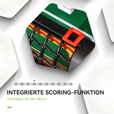 Настільний футбол, набір, 2 м'ячі, нековзкі ручки, для підлітків та дорослих, табло рахунку, МДФ, метал, кольоровий