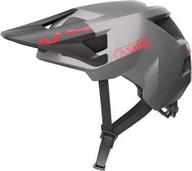 Дитячий велосипедний шолом ABUS YouDrop, сріблястий, розмір S (48-55 см), для дітей та підлітків, для катання містом і по бездоріжжю, з отвором для хвоста