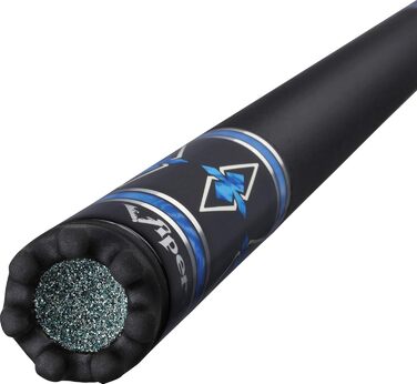 Більярдний кий Viper Sinister, 147.3 см, чорний з синьо-сріблястим інлеєм, 21 унція