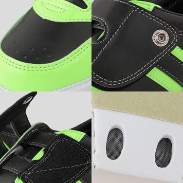 Унісекс шкіряні боулінг-шоу боулінгу SDEQA з магічною липучкою, дихаючі, зелені, 34 EU