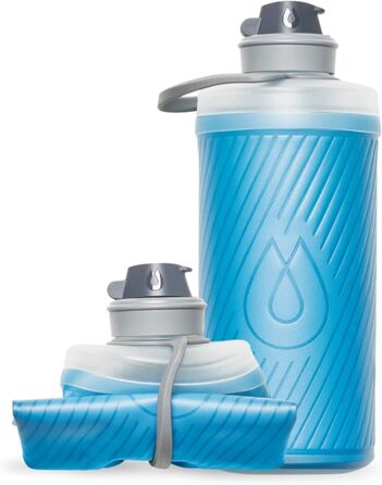 Складна пляшка для води Hydrapak Flux 1 л, ультралегка, BPA-free, герметична, для туристів, синя Tahoe