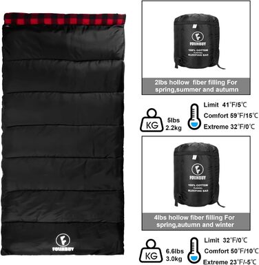 Спальний мішок фланелевий теплий 3-4 сезони XXL з бавовняним утеплювачем для дорослих, відпочинку на природі, риболовлі, кемпінгу, походів, легкий, для дому та вулиці, блакитний з 2lbs наповнювачем (червоний з 2lbs наповнювачем)