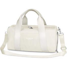 Спортивна сумка 16 дюймів для жінок та дітей з відділенням для взуття та водонепроникним розділенням. Практична для фітнесу, танців, плавання та подорожей, фіолетовий колір