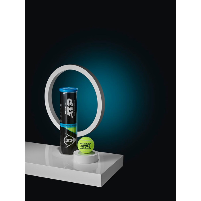 Тенісний м'яч Dunlop ATP Championship для ґрунту, хард-корту та трав'яного покриття (4 шт.)