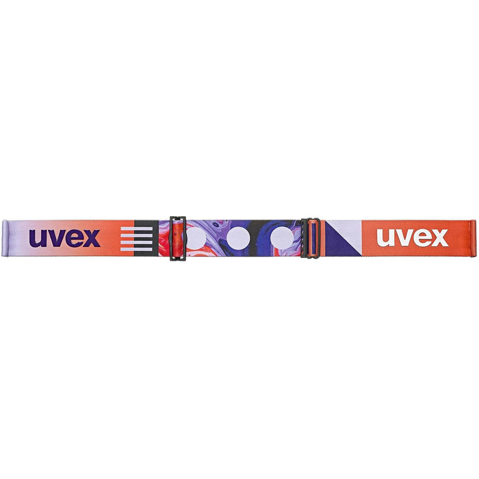 Гірськолижна маска uvex Downhill 2100 CV, чорна, дзеркальна лінза scarlet, colorvision orange (S2)