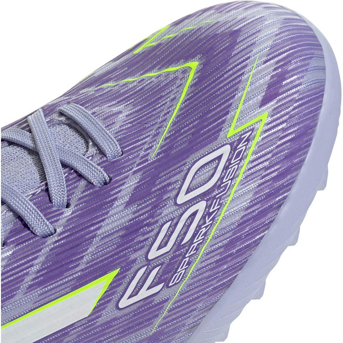 Жіночі футбольні бутси adidas F50 SPARKFUSION League Mid Turf 39 1/3 EU, фіолетовий, лимонний, пурпурний кольори