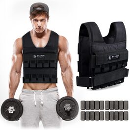 Утяжелитель 5BILLION FITNESS Monstervest (1-20 кг) для силових тренувань, чорний