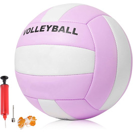 М'яч для волейболу WANDGU Beachvolleyball: М'який дотик, водонепроникний, офіційний розмір 5, 64 см, 1 шт.