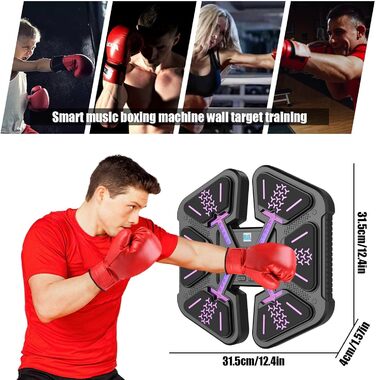 Музична боксерська машина з Bluetooth, LED-дисплеєм та 9 режимами швидкості, для дорослих та дітей