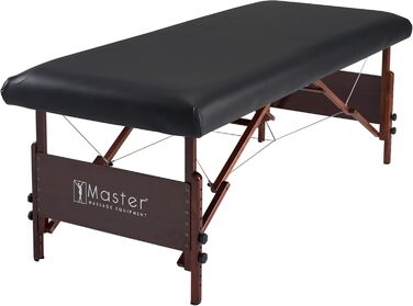 Захисний водонепроникний чохол для масажного столу Master Massage з PU шкіри, чорний, стійкий до олії