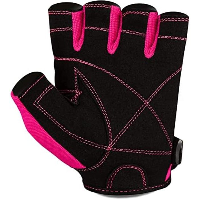 Спортивні рукавички C.P. Sports Iron-Handschuh для тренувань та бодібілдингу (неоново-рожевий, L/9, 20-22 см)