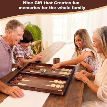 Набір для гри в шашки та бейсбол Syrace Holz з дерев'яним кейсом, класична стратегічна гра для дорослих та дітей (Stern Upgrade)
