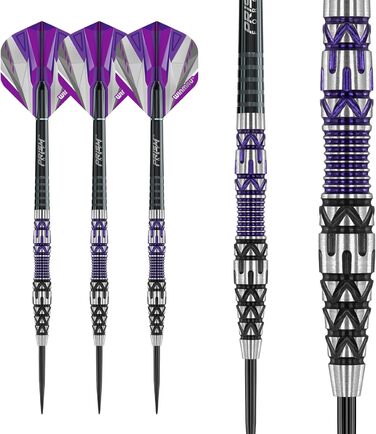Дротики WINMAU Simon Whitlock 24г, професійні, вольфрамові, сталевий наконечник, комплект з оперенням і шафтами