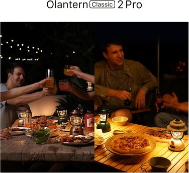 Ліхтар кемпінговий Olight Olantern Classic 2 Pro, 300 LM, LED, ретро-стиль, USB, регулювання яскравості, для кемпінгу, саду, туризму (світло-зелений)