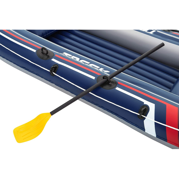 Надувний човен Bestway Hydro-Force Treck X3 для 3 дорослих та 1 дитини, 307x126x39 см, комплект