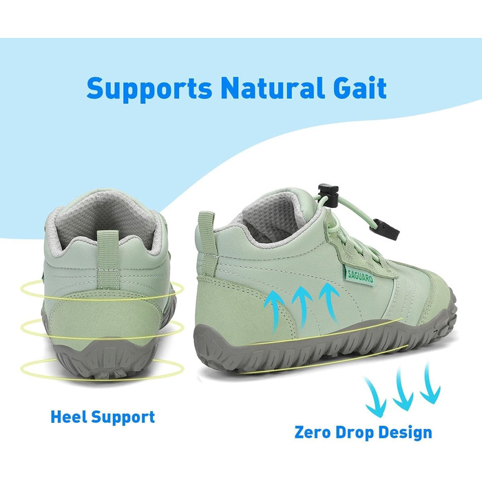 Дитячі босоніжки Saguaro: дихаючі, антиковзні трекінгові черевики, легкі мінімалістичні кросівки, розмір 26-36