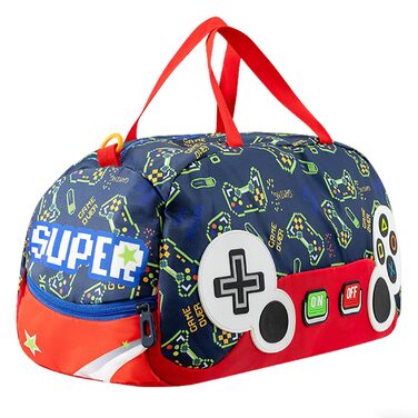 Дитяча спортивна сумка для плавання та подорожей, водонепроникна сумка-даффл для хлопчиків та дівчаток (Темно-синя, Gamer)
