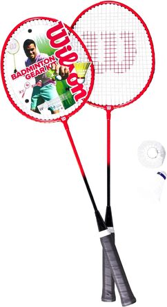 Бадмінтонний набір Wilson V2, 2 ракетки, 1 тубус, різнокольоровий