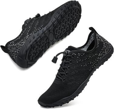 Водні шльопанці WateLves для чоловіків та жінок, шльопанці для плавання, шльопанці для пляжу, для серфінгу, дайвінгу, аквафітнесу (48 EU, чорно-білі)