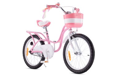 Дитячий велосипед Royal Baby Little Swan для дівчаток з додатковими колесами 12/14/16/18 дюймів, 3-10 років, рожевий, стиль лебедя