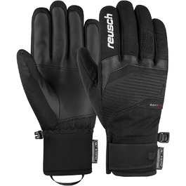 Чоловічі зимові рукавички Reusch Venom R-Tex, водонепроникні, дихаючі, утеплені, чорні/білі, розмір 10