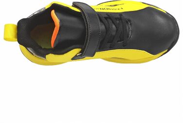 Дитячі кросівки для хлопчиків, спортивні, на липучці, розмір 30-40, 32 EU, чорно-жовті