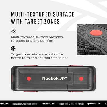 Фітнес платформа Reebok Deck червона (2021), універсальний степ для тренувань