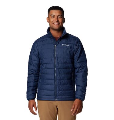 Чоловіча утеплена куртка Columbia Powder Lite II, темно-синя (Collegiate Navy), розмір L