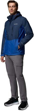 Чоловіча водонепроникна куртка Columbia Pouring Adventure III, темно-синя (Collegiate Navy/Mountain Blue), розмір M