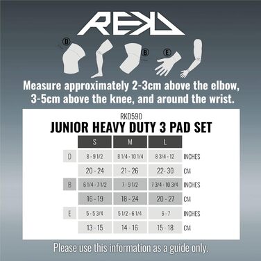 Дитячий захисний комплект Rekd Heavy Duty: наколінники, налокітники, накладки на зап'ястя