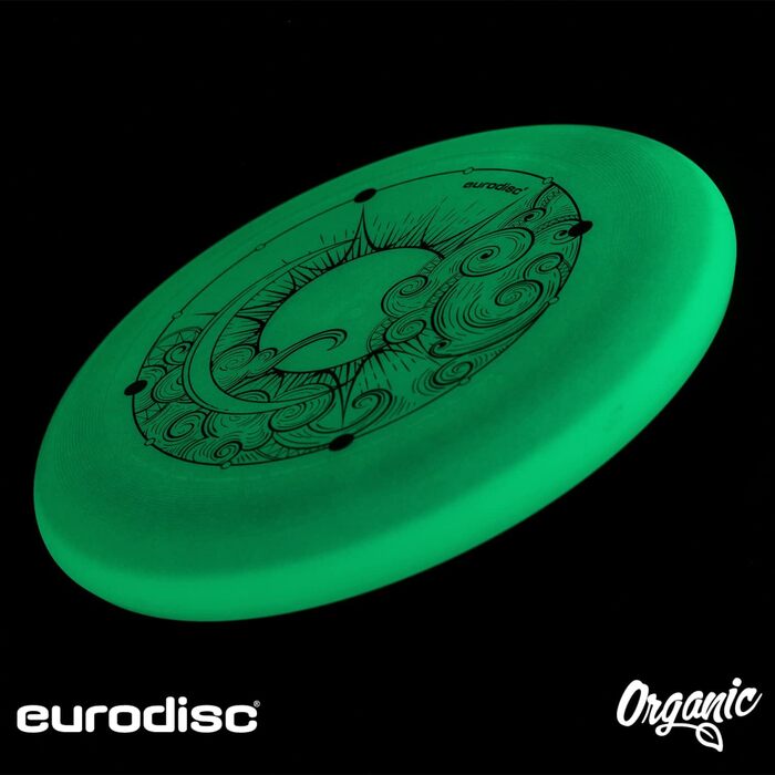 Фрісбі Ultimate Eurodisc 175г Nightglow (світний) Блакитний 27.5 см - професійний диск для змагань