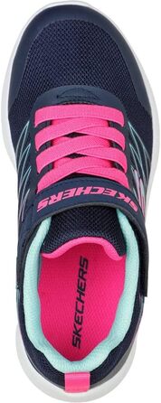 Кросівки Skechers Microspec Bold Delight для дівчаток, 31 EU, темно-сині з рожевою окантовкою