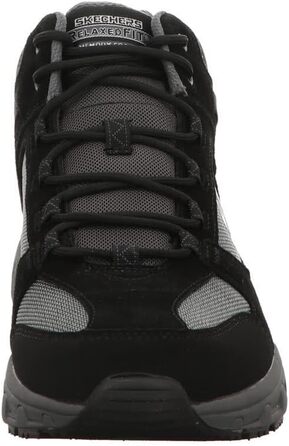 Чоловічі черевики Skechers Oak Canyon Ironhide, 43 EU, чорний замш, сітка, шкіра, сірий декор