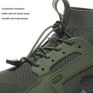 Туризм: Трекінгові черевики VTASQ для чоловіків та жінок - легкі, дихаючі, антиковзні, для хайкінгу та трейлраннінгу (40 EU, Зелений)