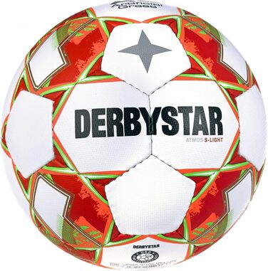 Футбольний м'яч Derbystar Atmos S-Light AG V23, розмір 5, біло-оранжевий, унісекс, для юніорів