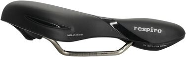 Велосипедне сідло Selle Royal Respiro Soft Athletic чорне 25,6 x 22,7 см
