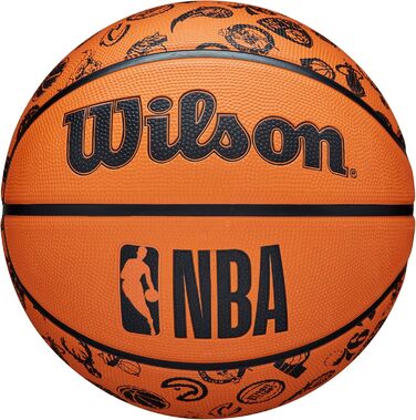 Баскетбольний м'яч Wilson NBA All Team для дорослих, універсальний