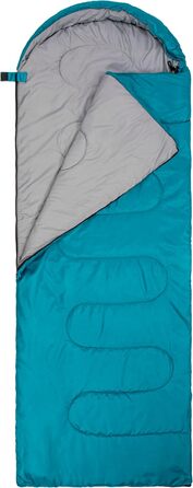 Сплячий мішок BESTIF для кемпінгу та відпочинку на природі. Легкий, водонепроникний, літній спальник 210x75cm, турквіс
