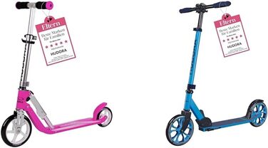 Дитячий алюмінієвий самокат HUDORA Little BigWheel, регульований, складаний, великі колеса, до 100 кг, від 3 років