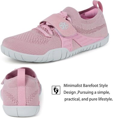 Босоніжки Eagsouni для чоловіків та жінок: кросівки для фітнесу, подорожей та бігу на вулиці. Зручні, легкі, дихаючі, широка передня частина, антиковзаюча підошва, розмір 42 EU, рожеві.