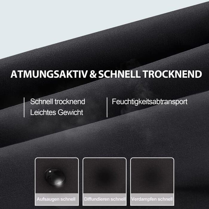 Шорти спортивні чоловічі SIHOHAN, чорні, швидковисихаючі, з кишенями на блискавці