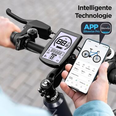 Електровелосипед Qekud 36В 12,5Аг, міський та гірський e-bike з LCD-дисплеєм, акумулятором Li-Ion, запас ходу до 100 км, EU-конформний, з додатком