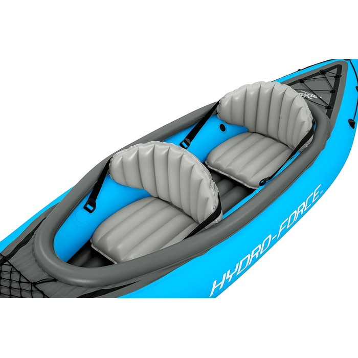 Надувний каяк Bestway Hydro-Force Cove Champion X2, 331x88x45 см, комплект з веслами і насосом