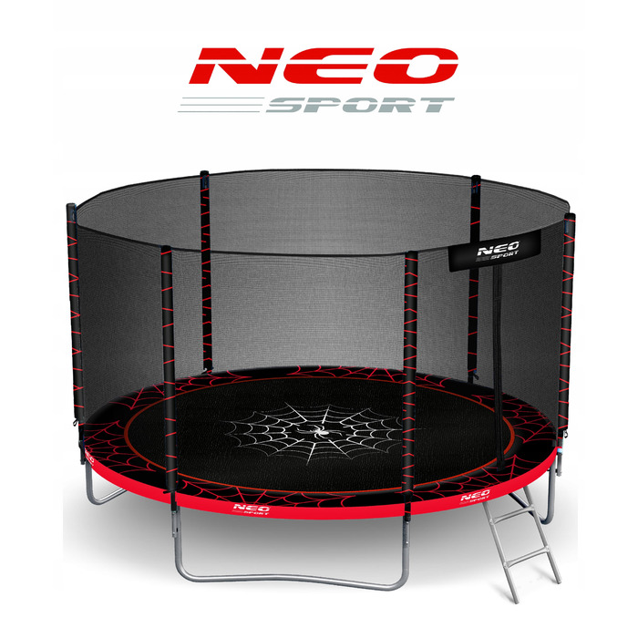 Батут із сіткою Neo-sport 374 см FT 12 (365-374 см)