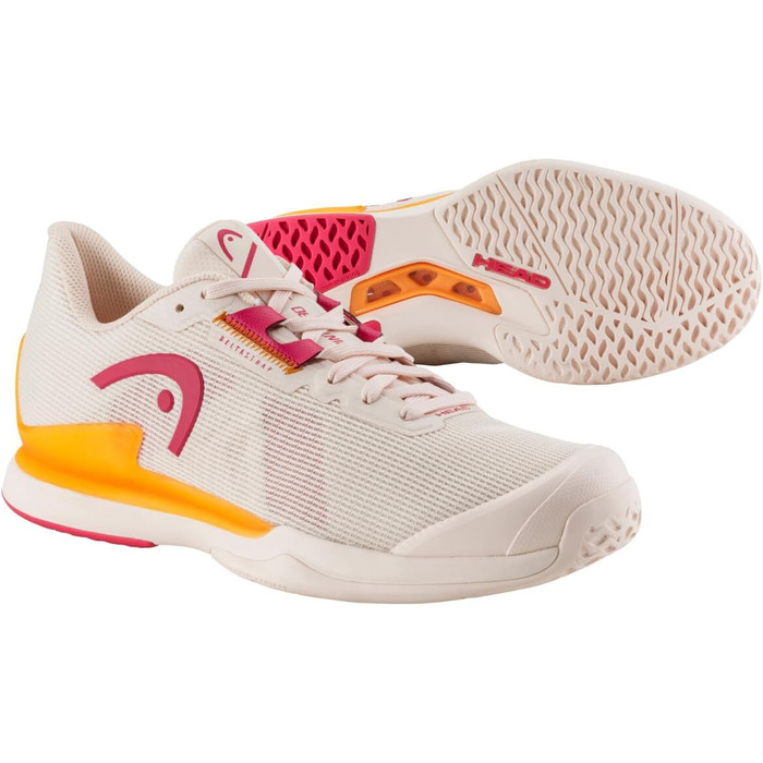 Жіноче тенісне взуття HEAD Sprint Pro 3.5 (40.5 EU, Рожево-оранжевий)